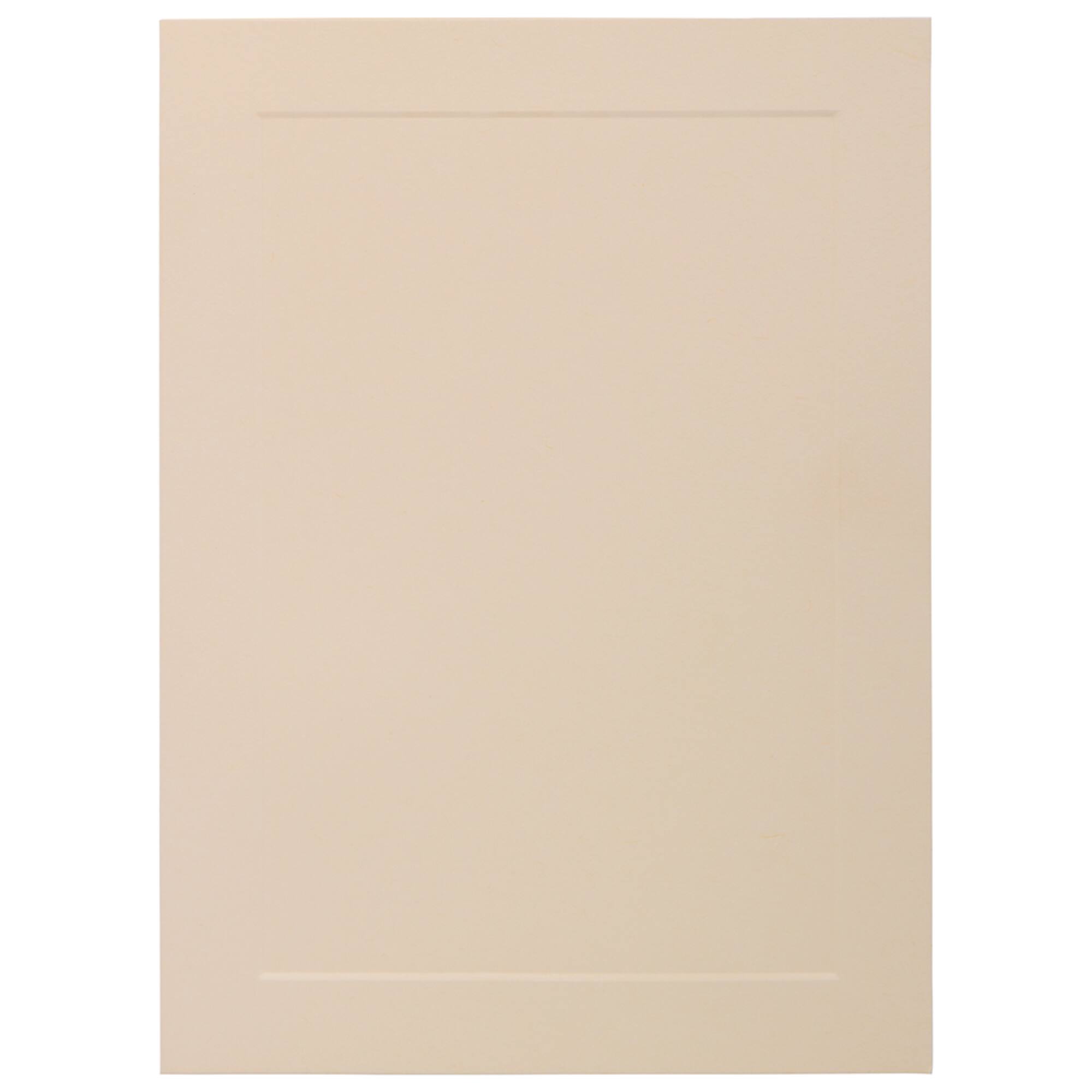 JAM Paper A7 Strathmore Ivory Wove Panel Fold Over Cards